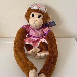 Plush Hanging Monkey - Princess - NWT